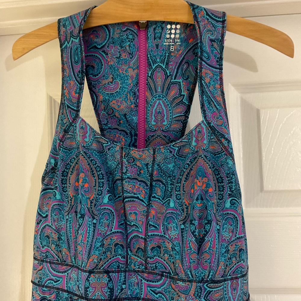 Title Nine Sapphire Sleeveless Nylon Athletic Dress Size 8
